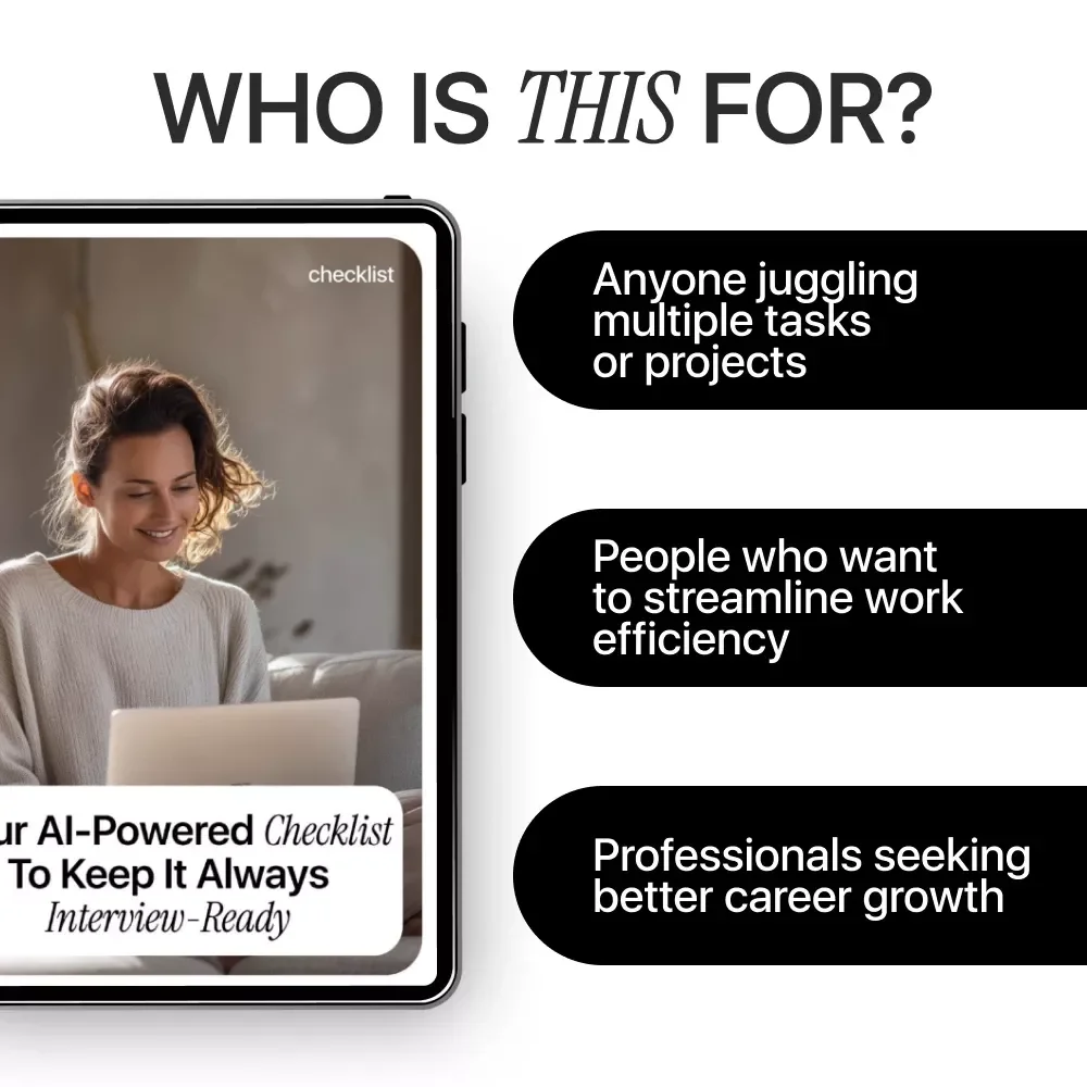 Your AI-Powered Checklist to Stay Laser-Focused at Work | How to Use AI to Reduce Distractions at Work Guide