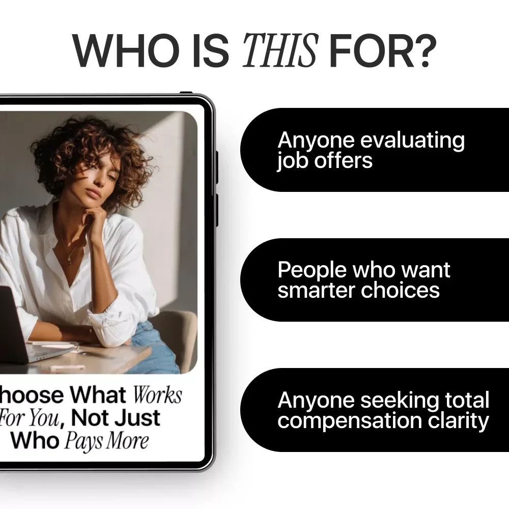 Choose What Works for You, Not Just Who Pays More: How to Use AI to Compare Company Benefits eBook for Smart Career Decisions