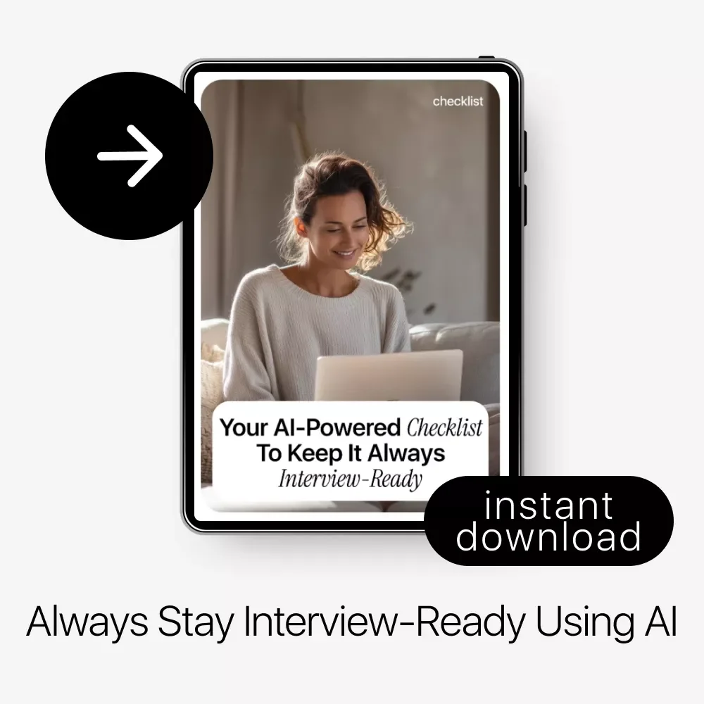 Your AI-Powered Checklist to Keep It Always Interview-Ready – How to Use AI to Update Your Resume Regularly | Digital Download Guide & Checklist