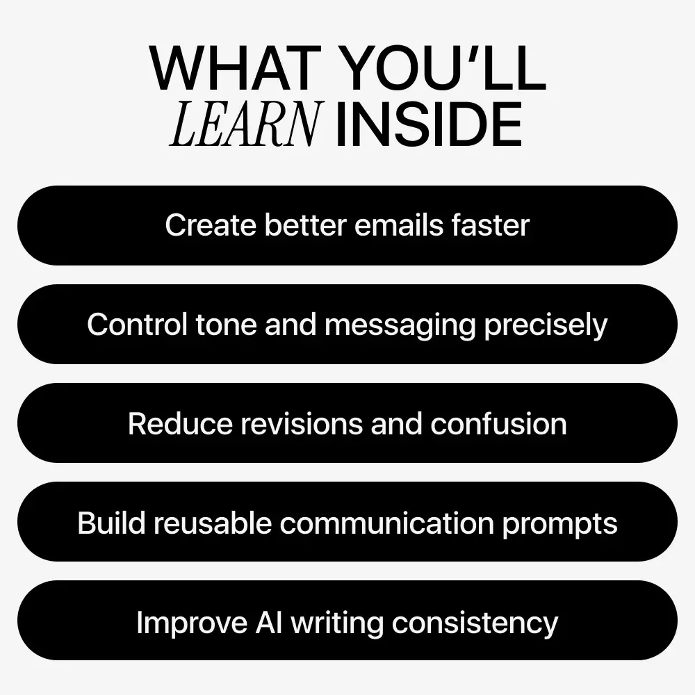 Prompt Engineering for Communication Tasks | Practical AI Guide for Emails, Marketing Copy & Professional Messaging