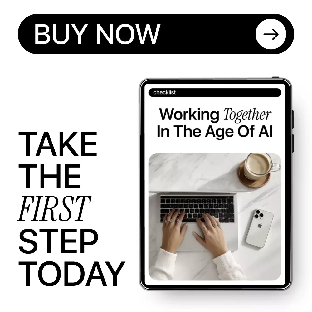 Working Together in the Age of AI – Team Collaboration Checklist | ai influence on team collaboration | Digital Download