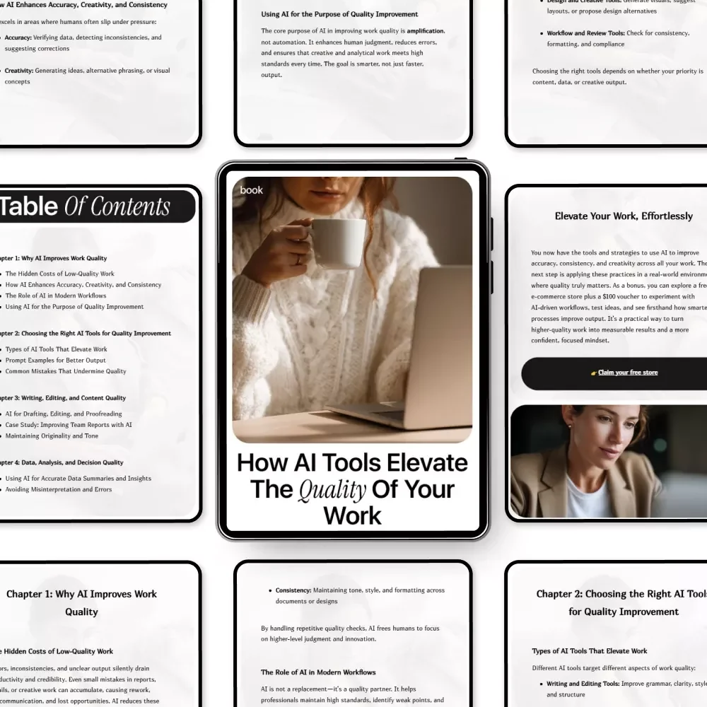 How AI Tools Elevate the Quality of Your Work | Practical eBook on AI Tools That Improve Quality of Work for Professionals & Creators