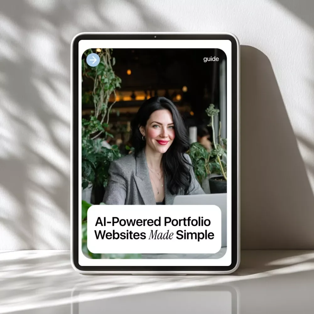 AI-Powered Portfolio Websites Made Simple | Beginner-Friendly Guide for Creatives, Designers, and Professionals | Digital Download for Using AI for Creating a Portfolio Website