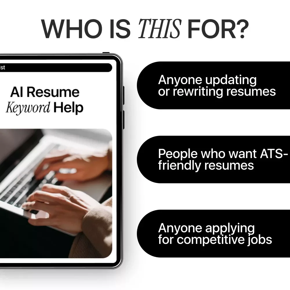 AI Resume Keyword Help Checklist – ATS-Friendly Resume Optimization Guide, AI Resume Keyword Help for Job Seekers, Downloadable Resume Checklist