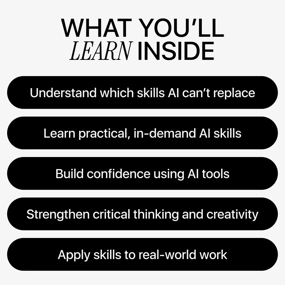 Skills to Stay Relevant in the AI Era – Future-Proof Career Guide, AI Skills eBook, Digital Download for Professionals, Creatives & Leaders