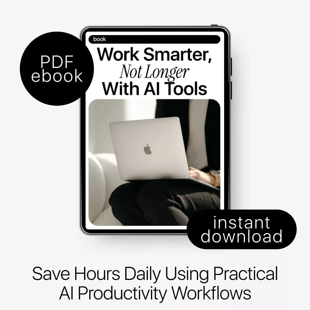 Work Smarter, Not Longer with AI Tools – Practical Ebook on ai tools that save time at work for Busy Professionals & Entrepreneurs