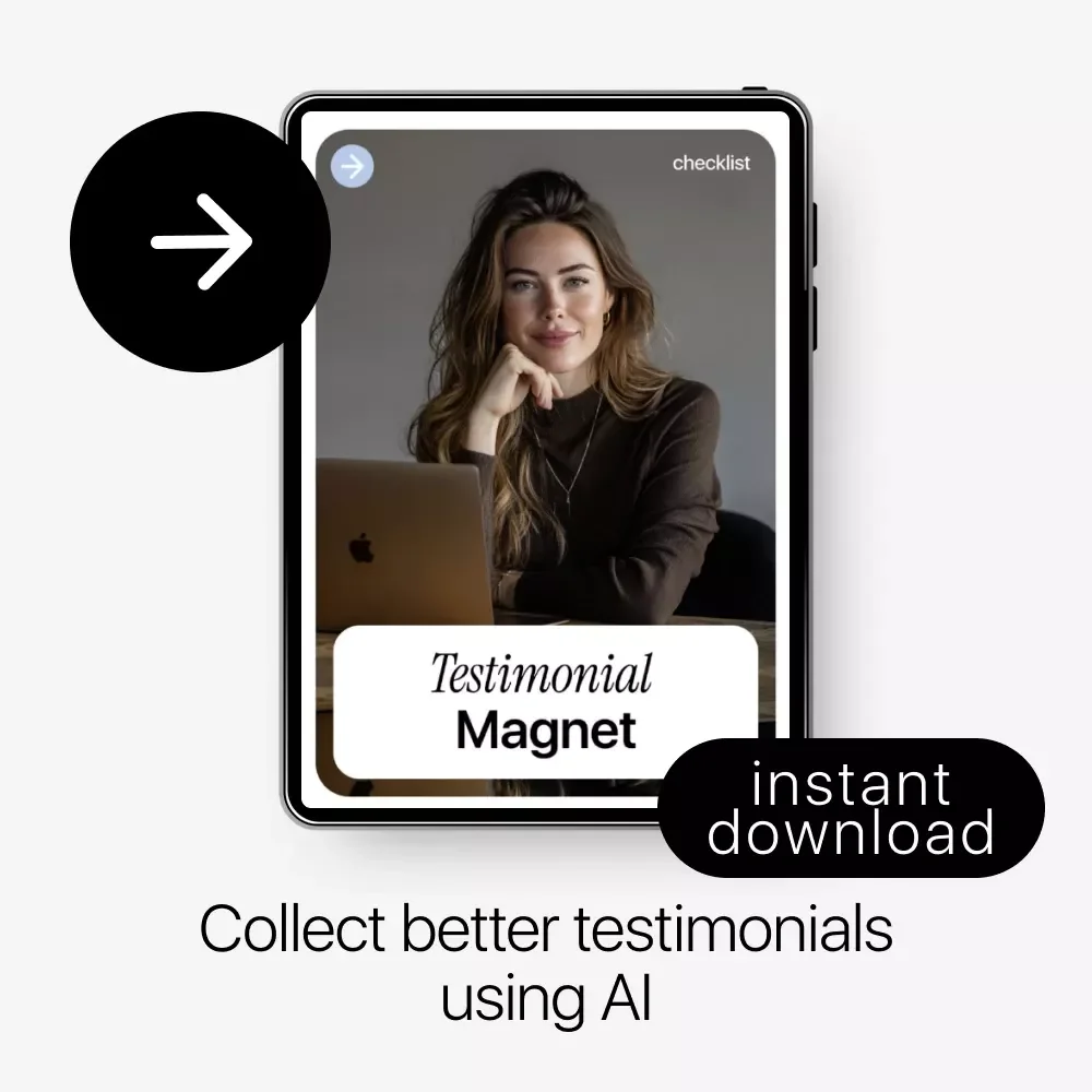 Testimonial Magnet – AI Checklist for Freelancers | How to Use AI to Get Freelance Testimonials Fast & Authentically