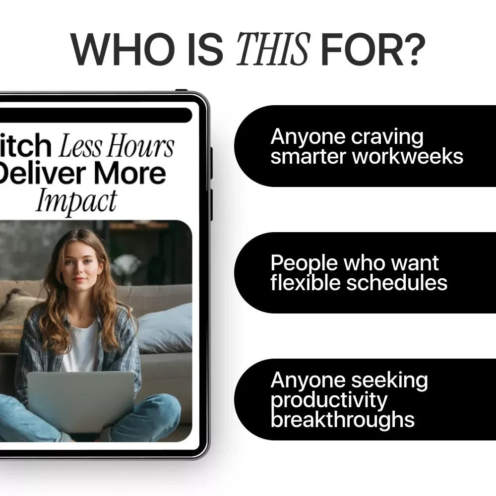 Pitch Less Hours Deliver More Impact: The Ultimate AI for Proposing a Four-Day Workweek eBook Guide to Work Smarter, Not Longer