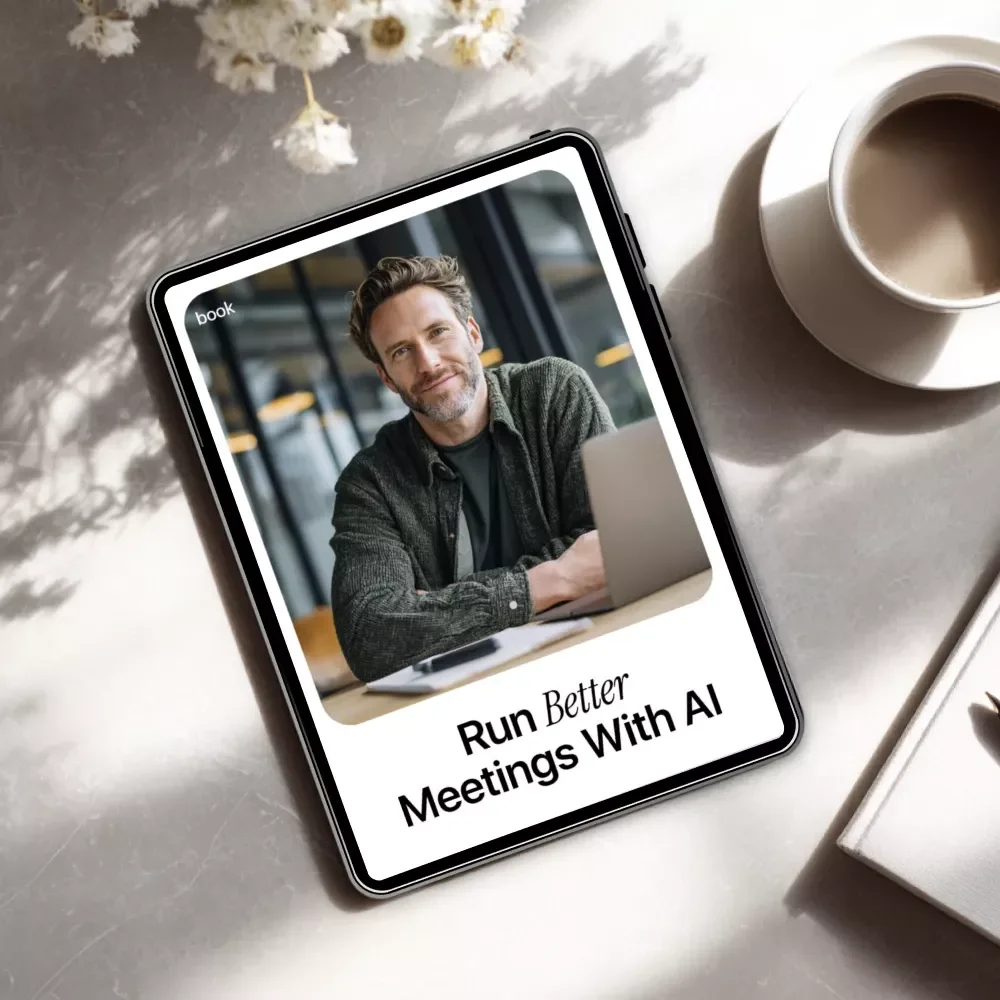 Run Better Meetings With AI | Practical eBook on how to use ai to run effective meetings | Smart Agendas, Live Notes & Follow-Ups