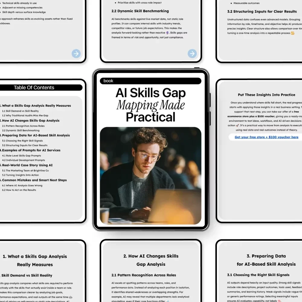 AI Skills Gap Mapping Made Practical: The Ultimate eBook for AI for Creating a Skills Gap Analysis, Checklists, Prompts, and Case Studies
