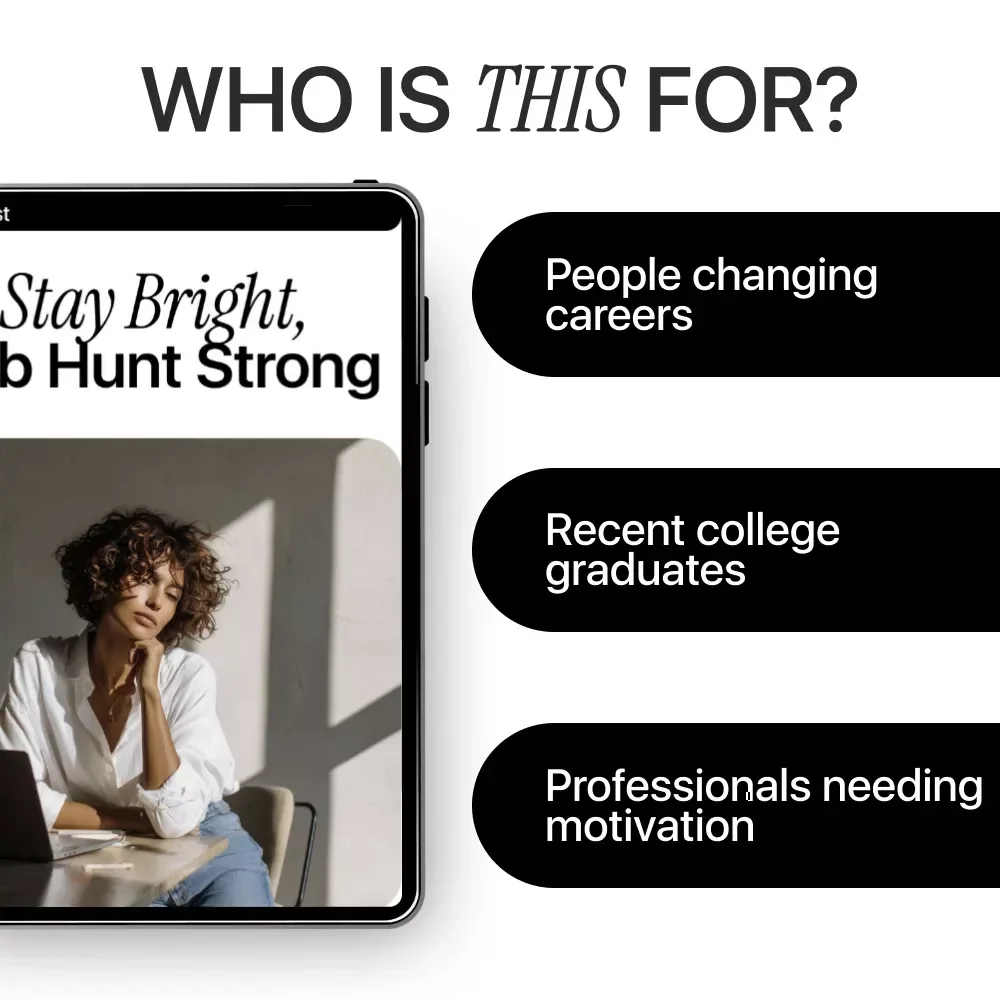 Stay Bright, Job Hunt Strong: AI for Staying Positive During a Long Job Search Checklist | Daily Positivity, Motivation & Career Growth Guide
