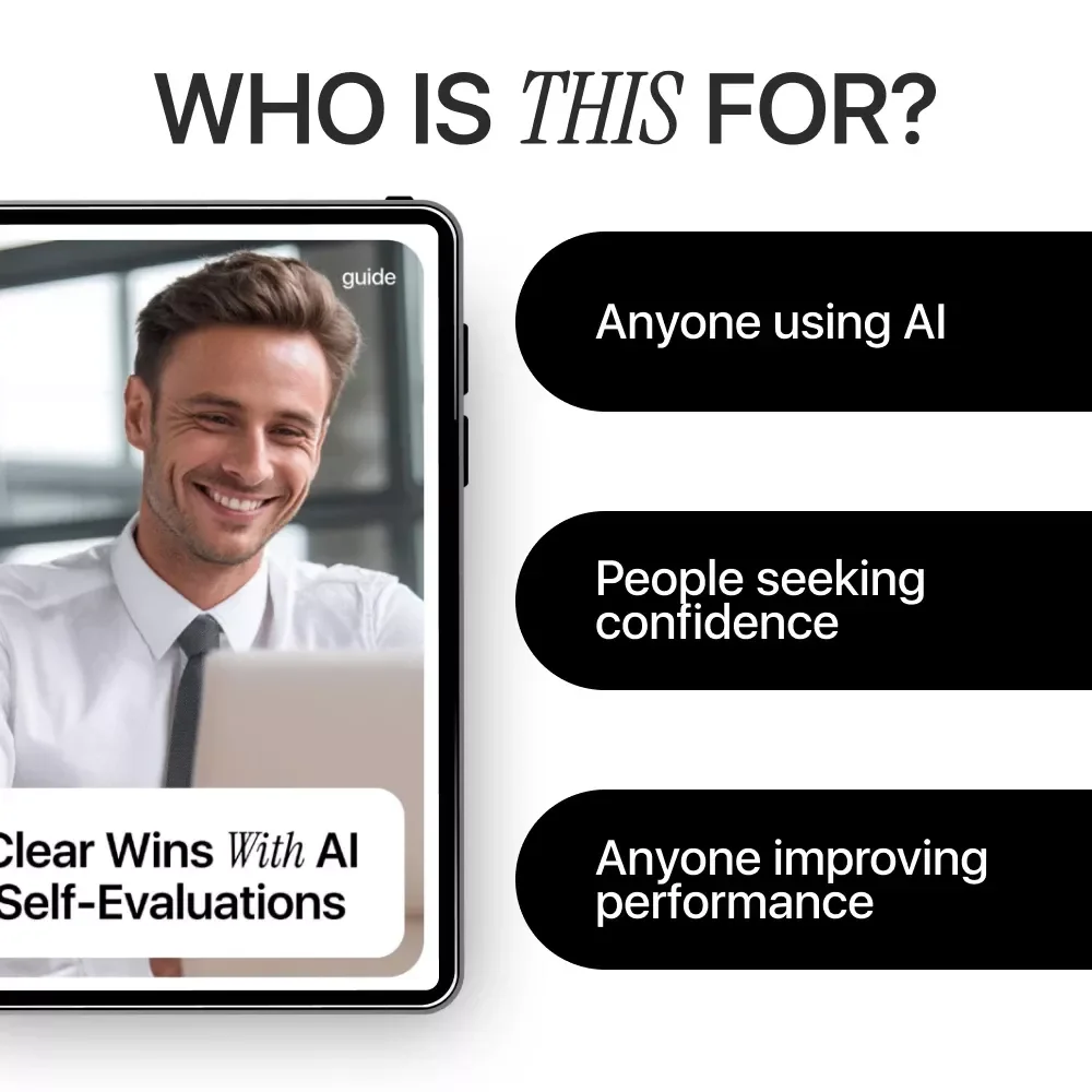 Clear Wins With AI Self-Evaluations | AI for Writing Self-Evaluation Examples | Editable Guide for Work Reviews, Annual Reviews & Professional Development