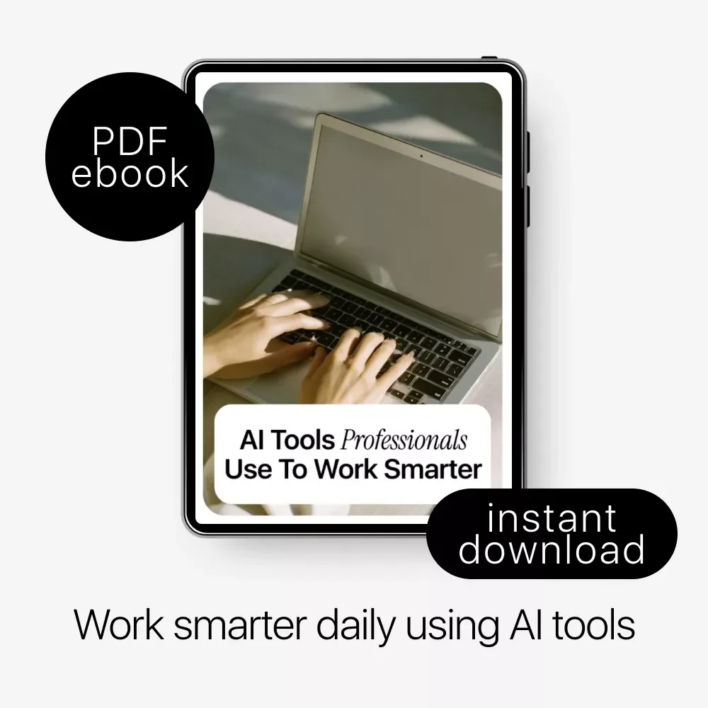 AI Tools Professionals Use to Work Smarter | Practical eBook Guide to ai tools professionals use daily for Productivity, Automation & Decision-Making