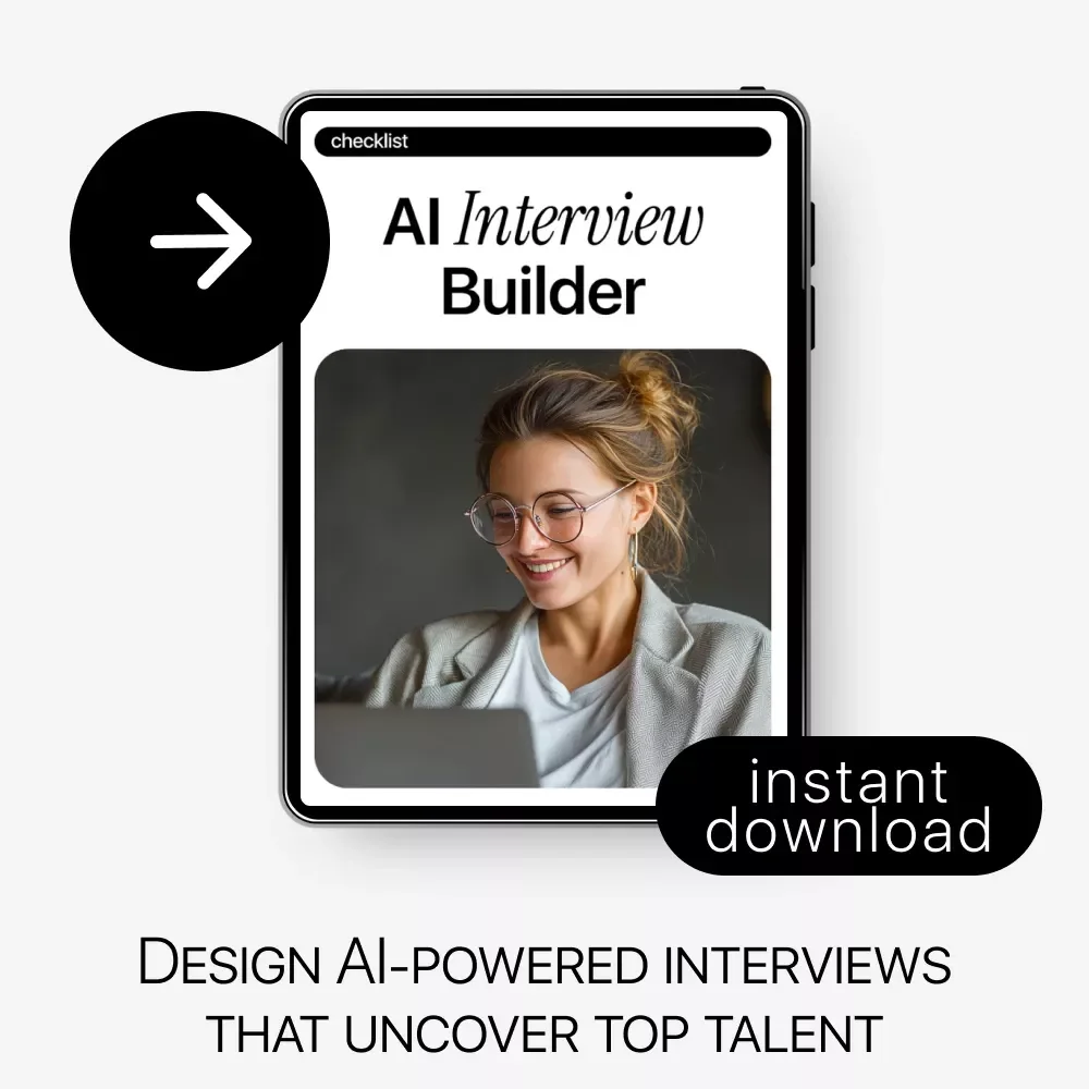 Score Smarter: Digital Download Guide & eBook for AI-Powered Interview Scoring, Bias-Free Hiring Templates, Checklists & Master Rubrics