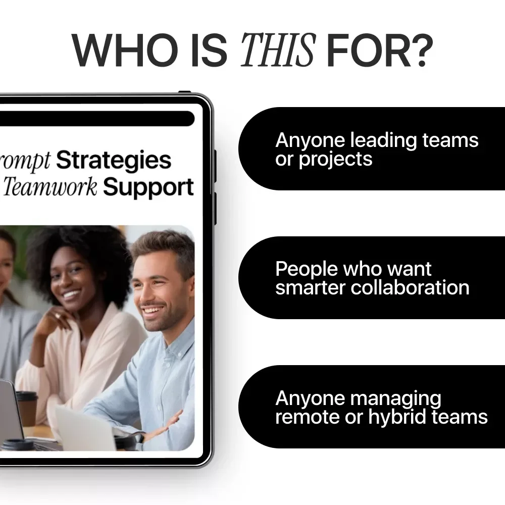 Prompt Strategies for Teamwork Support | AI Collaboration Guide & Digital Download for Effective Teamwork