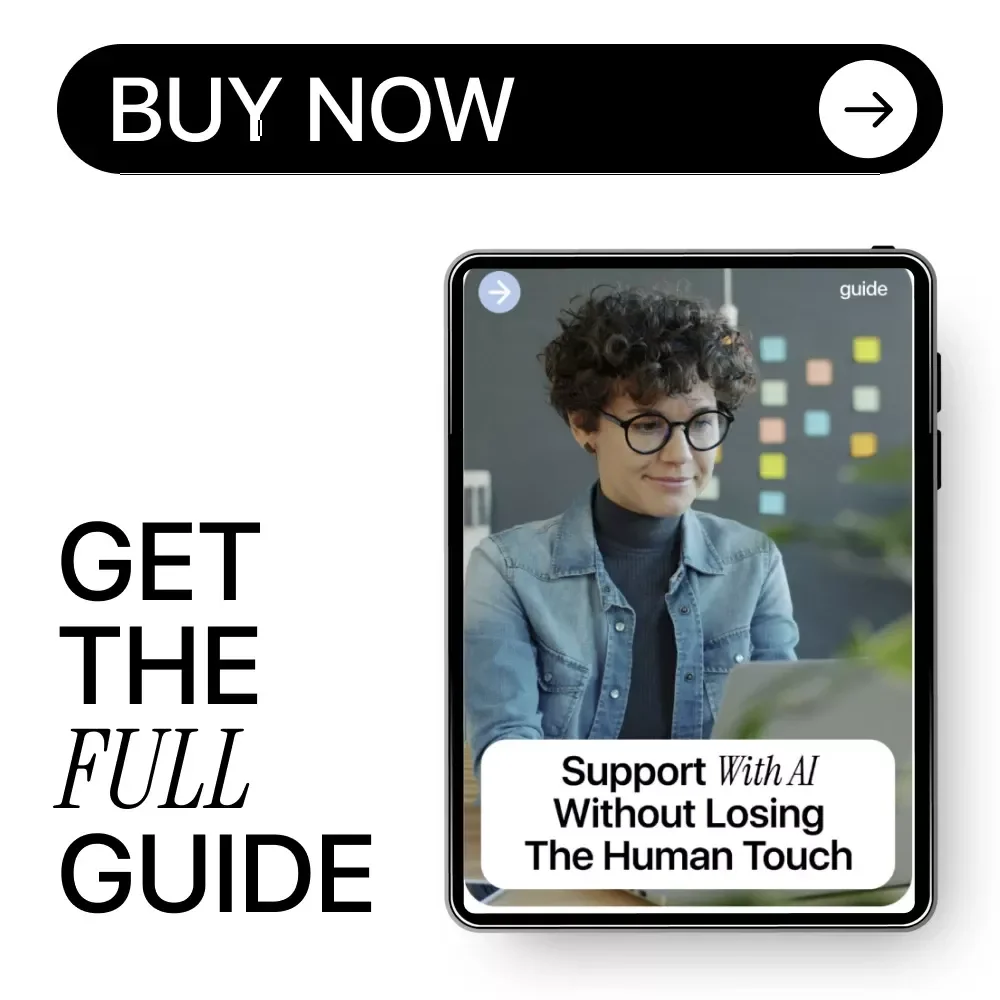 Support with AI Without Losing the Human Touch – Ethical AI in Customer Support Guide, eBook, Checklist for AI Ethics in Customer Support, Human-Centered Support Strategies