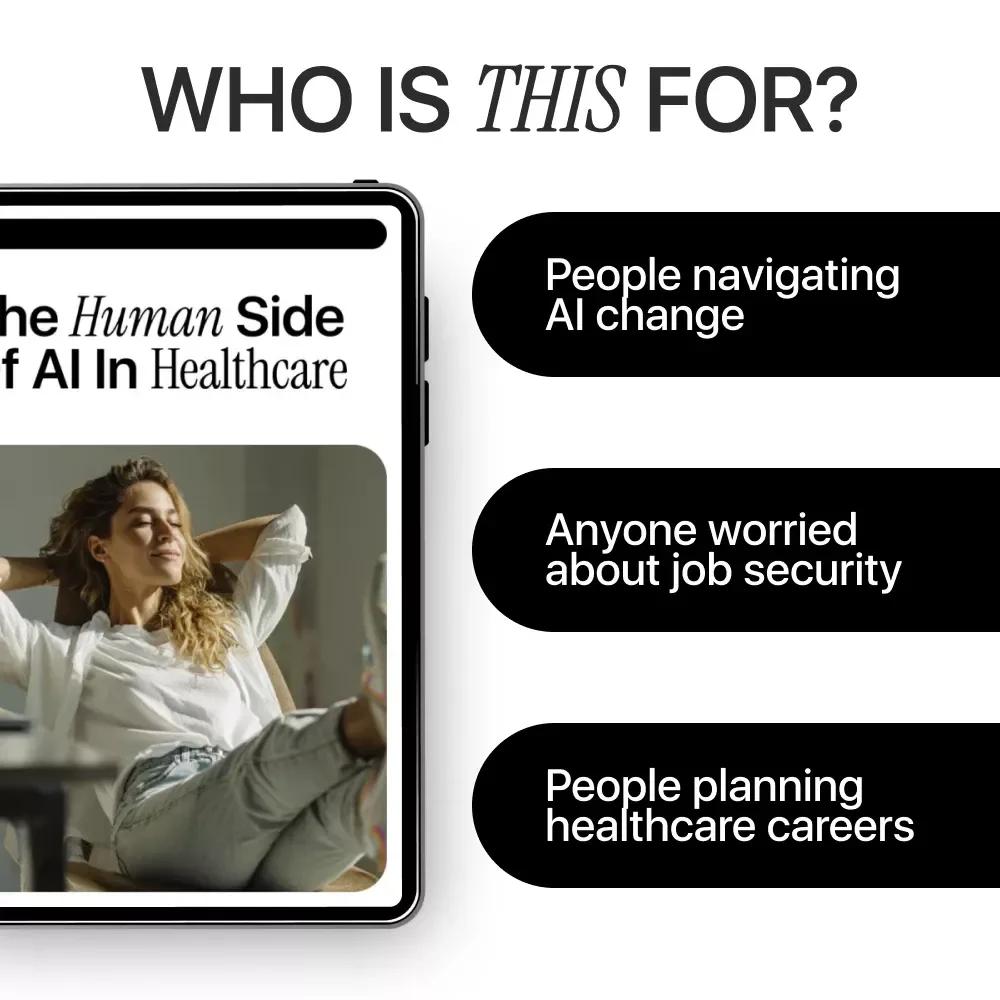 The Human Side of AI in Healthcare | Ebook Guide on how ai affects healthcare jobs, Careers & the Future of Care