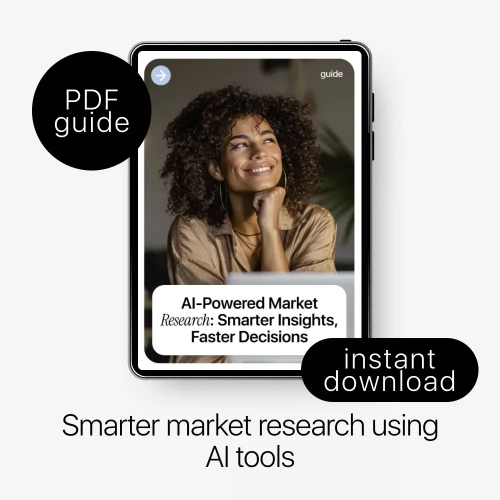 AI-Powered Market Research: Smarter Insights, Faster Decisions | Practical Guide on how to do market research with ai for Entrepreneurs & Marketers