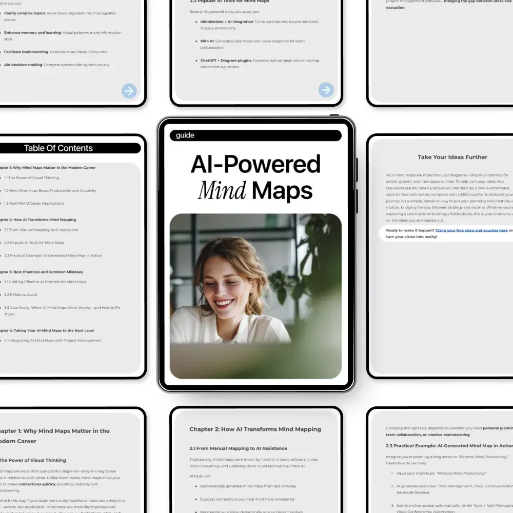 AI-Powered Mind Maps Guide – Smart Visual Thinking System Using ai for creating mind maps for Productivity, Creativity & Career Growth