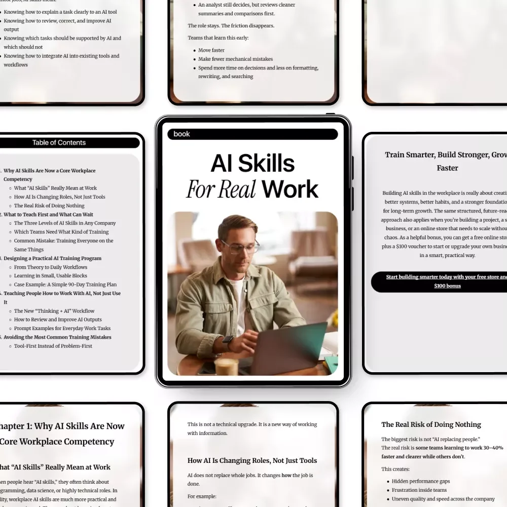 AI Skills for Real Work: Essential Workplace Training for AI Skills | Practical eBook Guide for Teams and Professionals