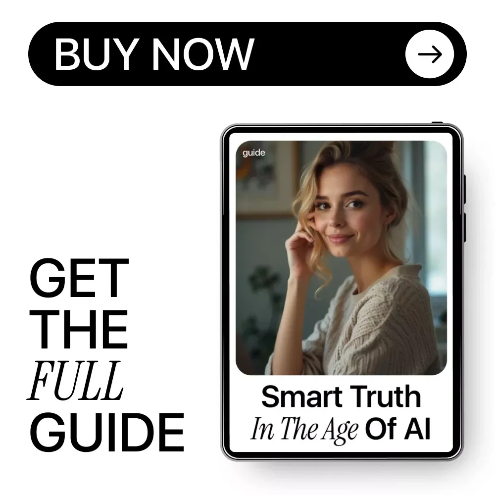 Smart Truth in the Age of AI – Fact Checking with AI Guide, Digital Download eBook for Critical Thinking, Online Research & Information Literacy