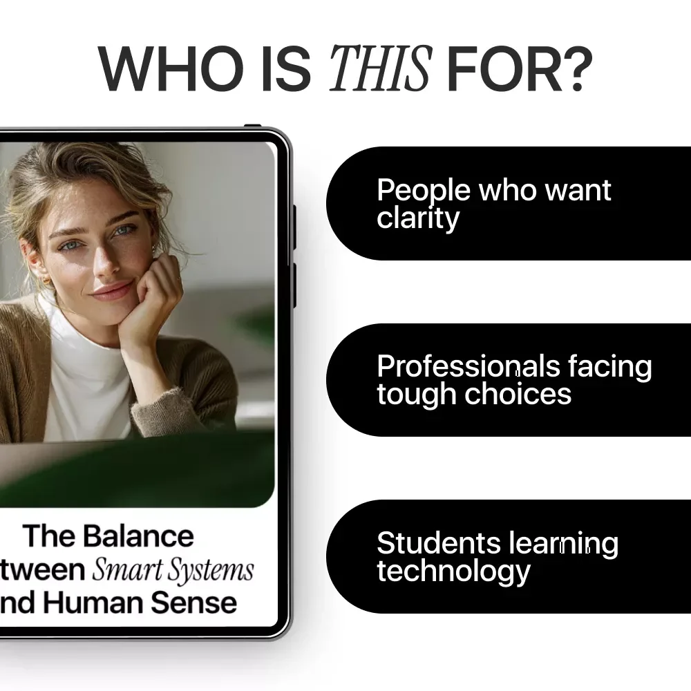 The Balance Between Smart Systems and Human Sense: An eBook on AI Confidence vs Human Intuition, Decision-Making Guide, and Practical Strategies