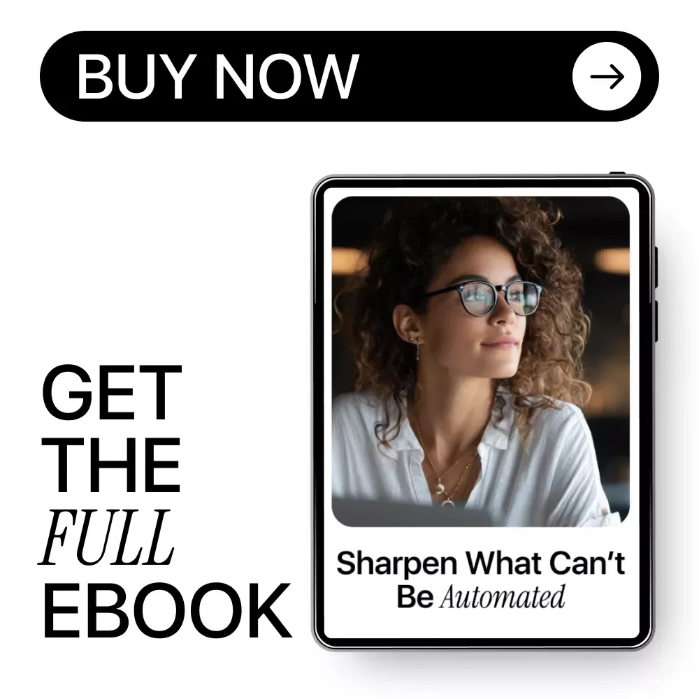 Sharpen What Can’t Be Automated | Ebook on AI Impact on Employee Skills, Future-Proof Career Guide, Reskilling & Human Skills in the Age of AI