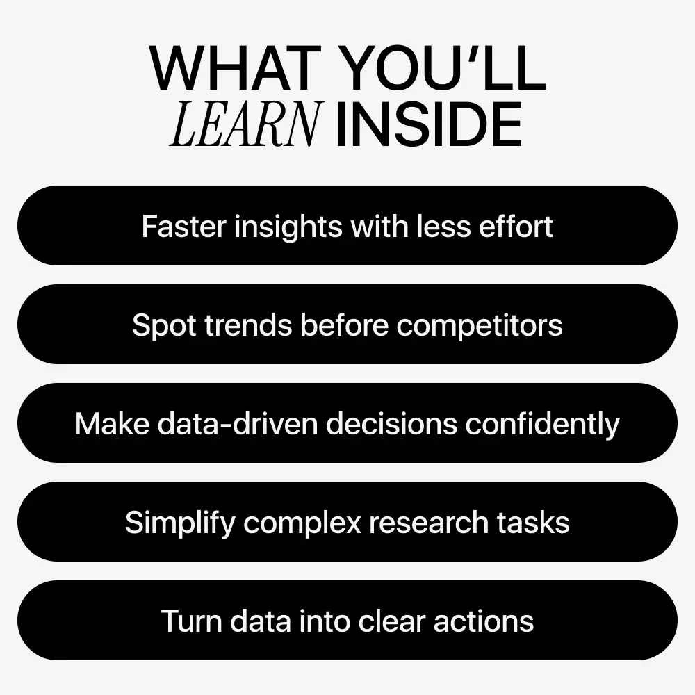 AI-Powered Market Research: Smarter Insights, Faster Decisions | Practical Guide on how to do market research with ai for Entrepreneurs & Marketers