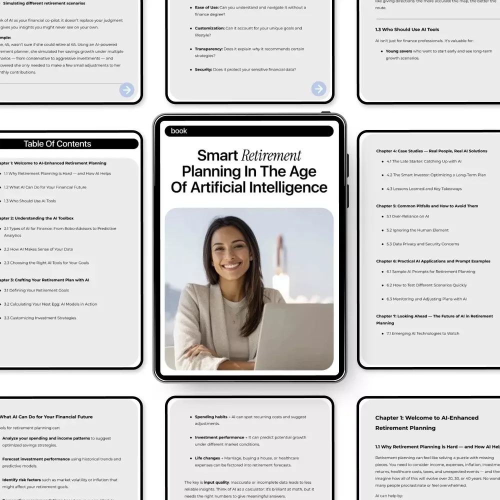 Smart Retirement Planning in the Age of Artificial Intelligence | AI for Creating Retirement Plans eBook | Modern Financial Planning Guide