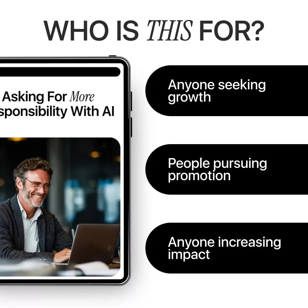 Asking for More Responsibility With AI | Professional Career Growth Guide | How to Use AI to Ask for More Responsibility | Workplace Confidence Builder | Printable & Digital Download