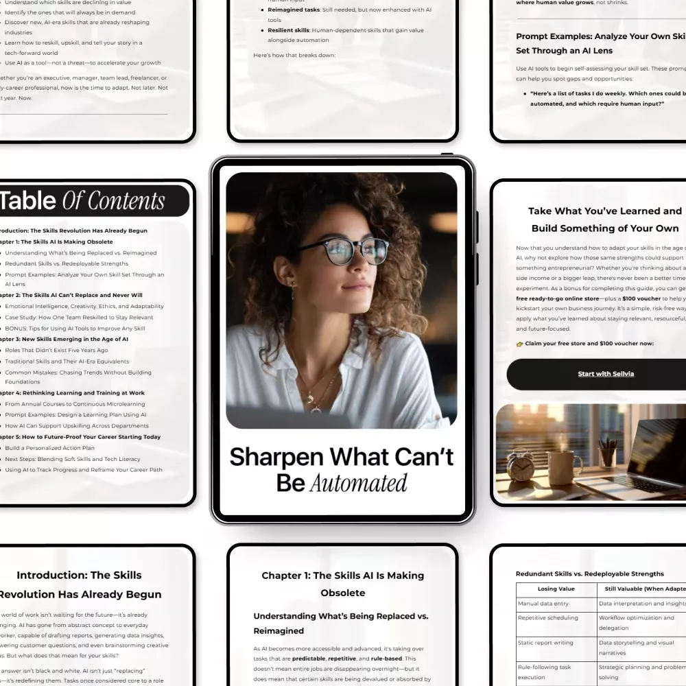Sharpen What Can’t Be Automated | Ebook on AI Impact on Employee Skills, Future-Proof Career Guide, Reskilling & Human Skills in the Age of AI