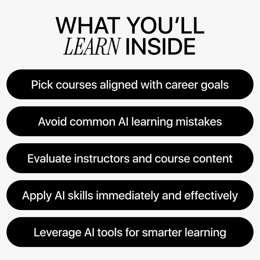 How to Choose AI Courses That Boost Your Career – Ultimate Guide, eBook & Checklist for AI Learning, Career Growth, Skill Development