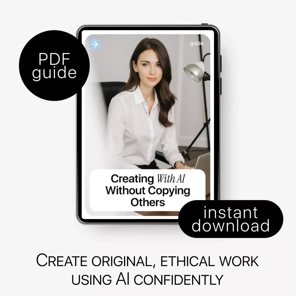 Creating with AI Without Copying Others | Ethical AI Writing Guide, Plagiarism Awareness eBook, Original Content Checklist for Creators, Students & Teams