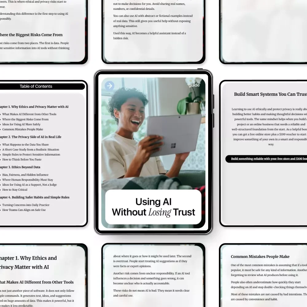 Using AI Without Losing Trust – Essential Guide on AI Ethics and Privacy Concerns for Safe, Responsible Digital Use