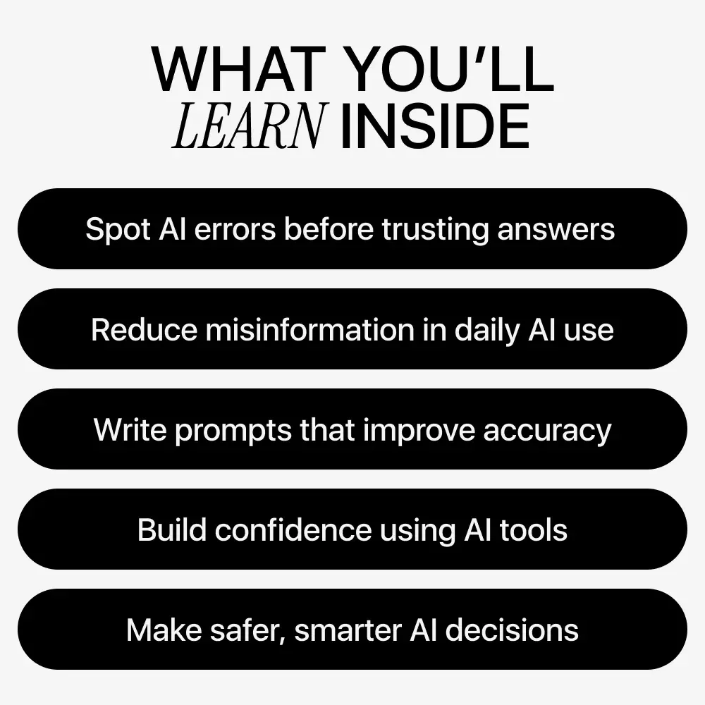 When AI Gets It Wrong – Practical Guide to AI Accuracy, Avoiding AI Mistakes, Safer Prompting & Smarter AI Use | Digital Download