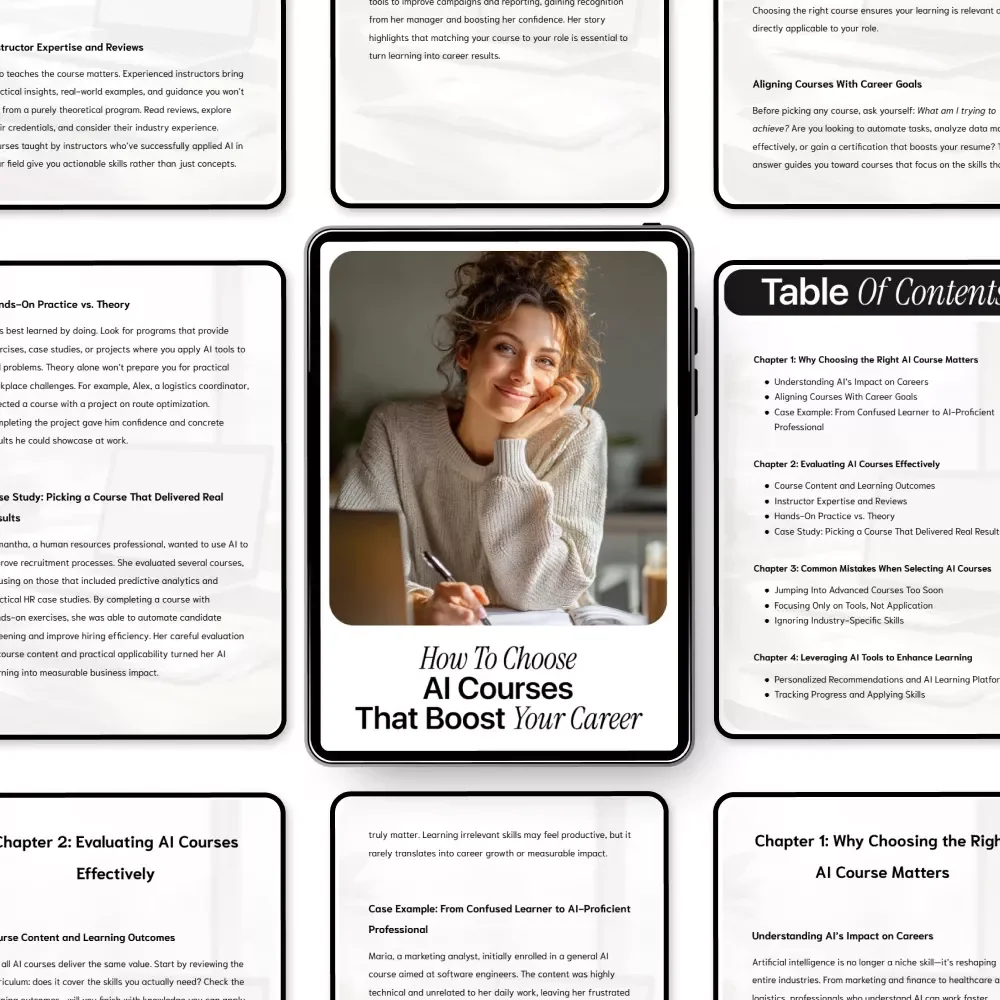 How to Choose AI Courses That Boost Your Career – Ultimate Guide, eBook & Checklist for AI Learning, Career Growth, Skill Development