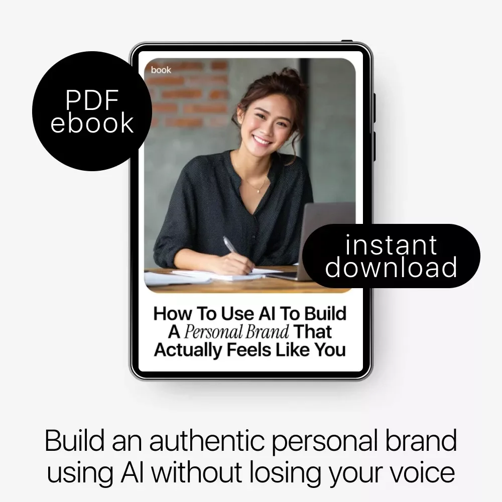 How to Use AI to Build a Personal Brand That Actually Feels Like You | Practical eBook Guide on how to use ai to build a personal brand with Authenticity, Systems & Clarity