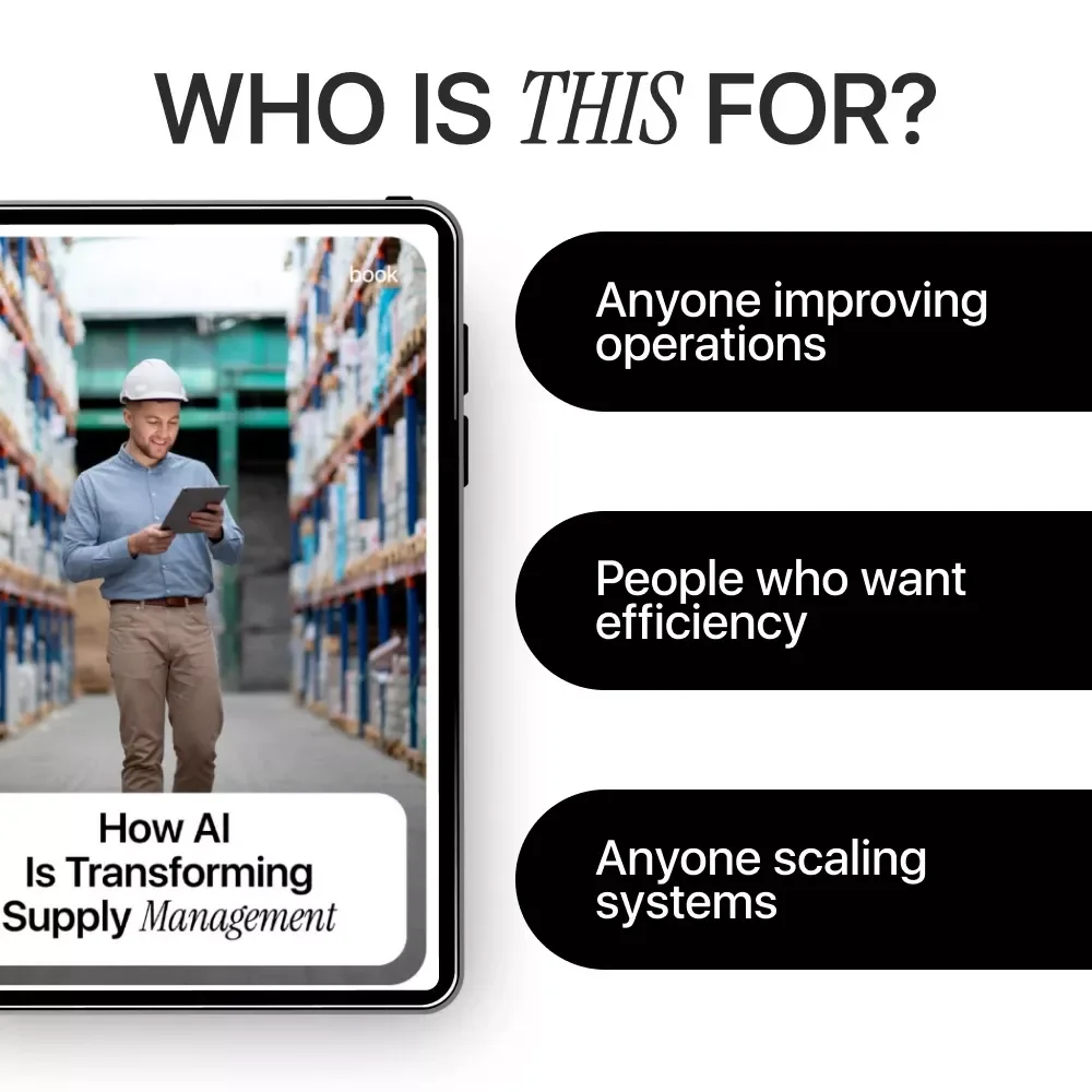 How AI is Transforming Supply Management | AI in Supply Chain Management eBook | Digital Download for Supply Chain Leaders, Operations Teams & Logistics Professionals