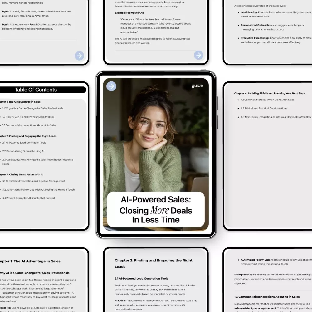 AI-Powered Sales: Closing More Deals in Less Time | Practical Guide on How to Use AI to Close More Deals Faster