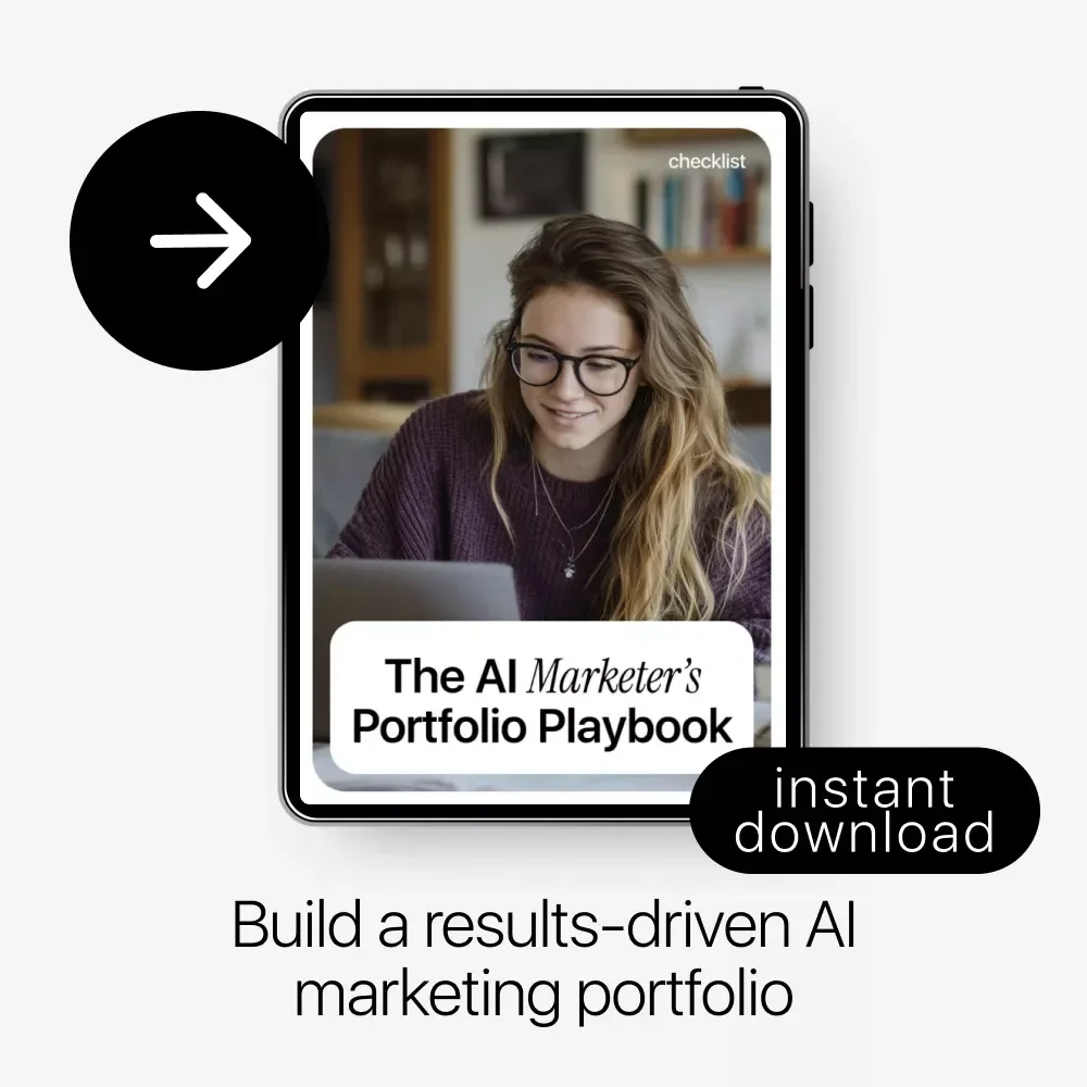 The AI Marketer’s Portfolio Playbook | Results-Driven Checklist for Building a Standout AI Marketing Portfolio | ai portfolio tips for marketers
