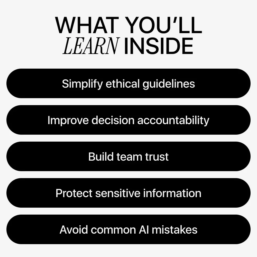 Using AI at Work the Right Way: Essential eBook on Workplace Ethics of AI Use, Practical Guidelines, and Checklists for Responsible AI in the Office