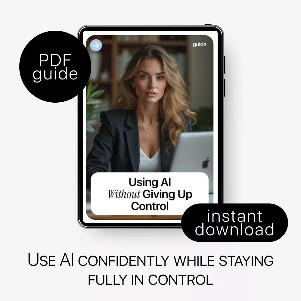 Using AI Without Giving Up Control | Practical AI Guide for Human Oversight, Responsible Automation & Ethical AI Use | Digital Download eBook