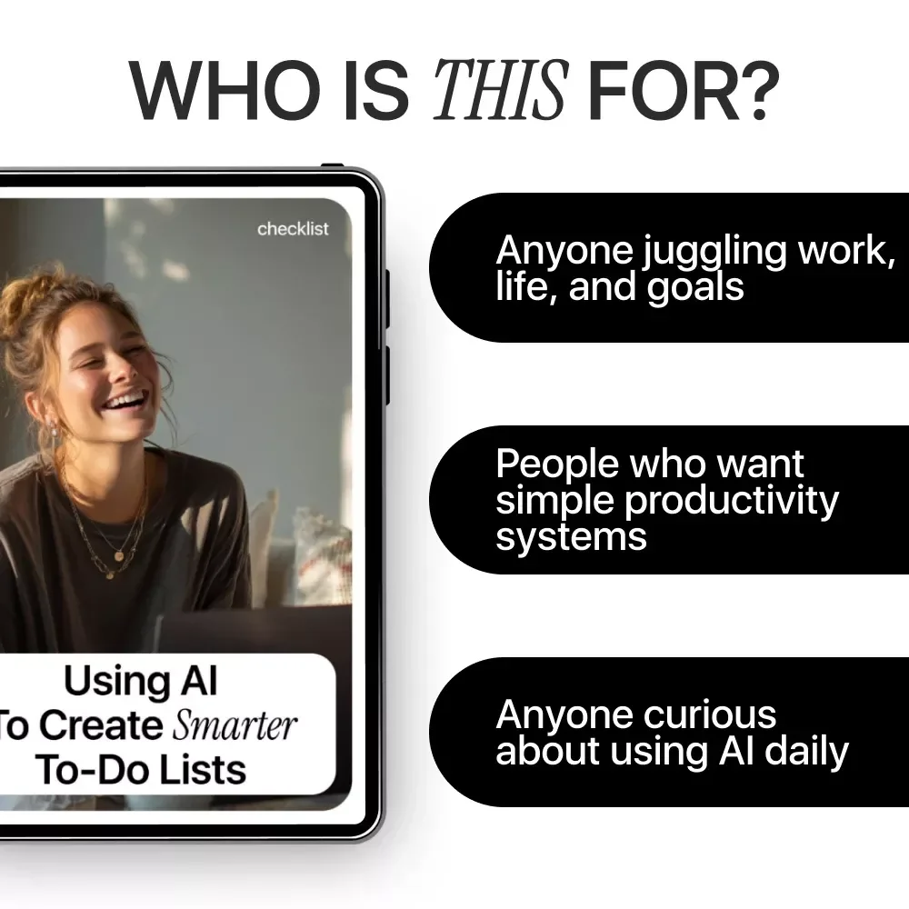 Using AI to Create Smarter To-Do Lists | Digital Productivity Checklist | AI for Creating To Do Lists for Busy Professionals & Entrepreneurs