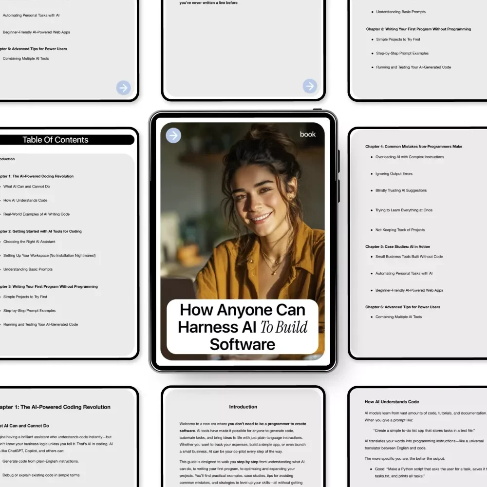 How Anyone Can Harness AI to Build Software | Beginner-Friendly eBook on how to use ai to write code if you're not a programmer