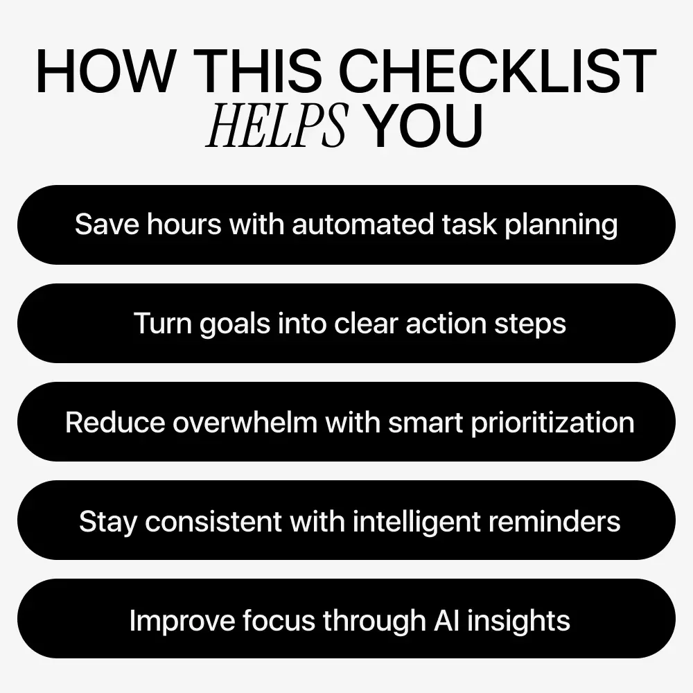 Using AI to Create Smarter To-Do Lists | Digital Productivity Checklist | AI for Creating To Do Lists for Busy Professionals & Entrepreneurs