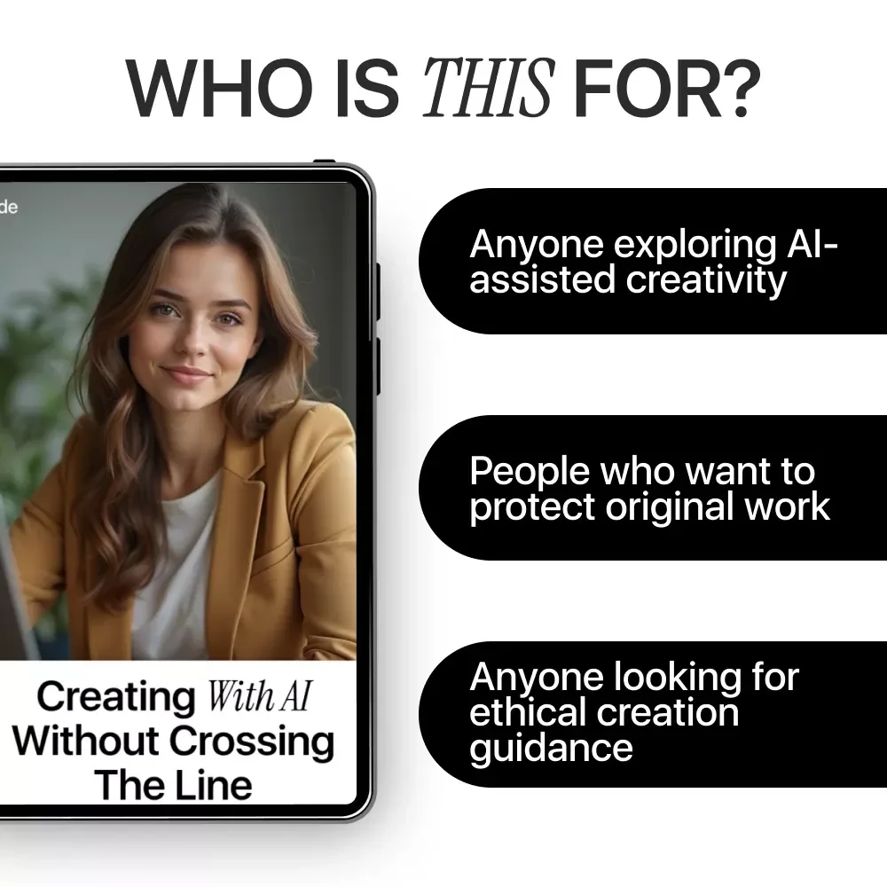 Creating with AI Without Crossing the Line – Digital Guide, eBook, and Checklist for Ethical AI Art, Copyright Protection, and Creative Inspiration