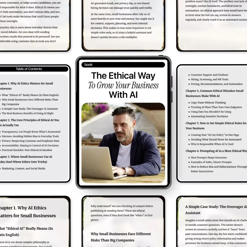 The Ethical Way to Grow Your Business With AI: A Practical AI Ethics for Small Businesses eBook Guide
