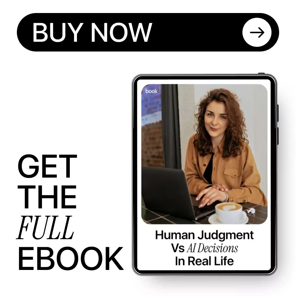 Human Judgment vs AI Decisions in Real Life | Practical AI Ethics Guide, Human-in-the-Loop Decision Making eBook, Automation vs Human Thinking Digital Download