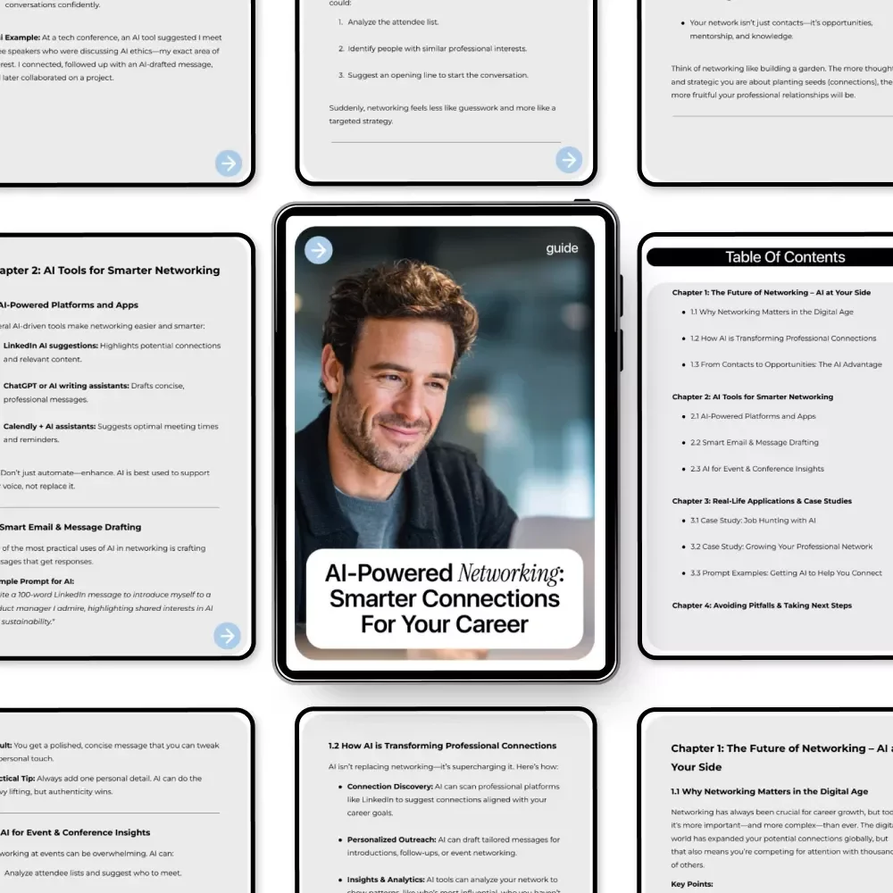 AI-Powered Networking: Smarter Connections for Your Career | Digital Guide & eBook for Professionals, Job Seekers & Entrepreneurs Using AI Tools