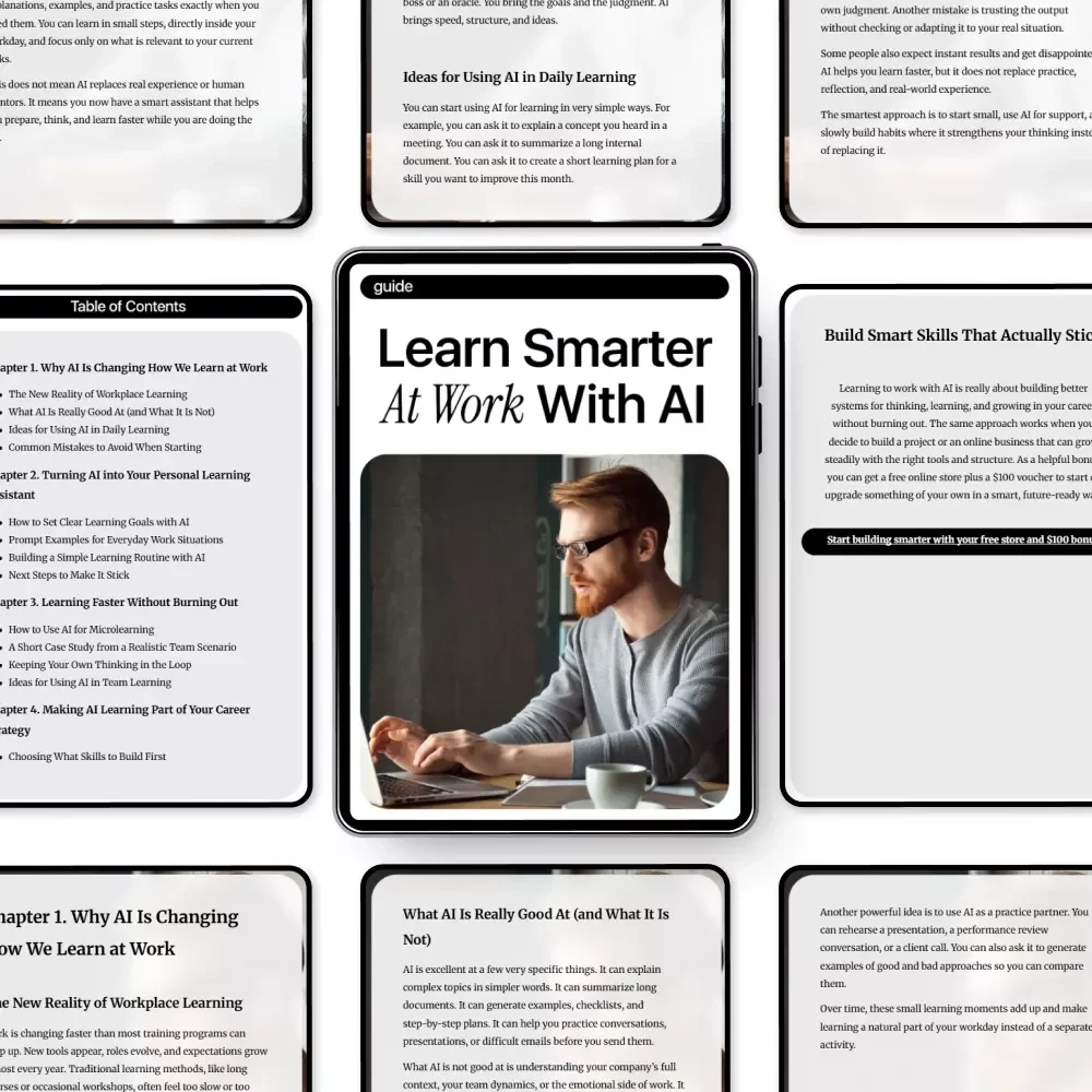 Learn Smarter at Work with AI: The Ultimate Guide to Workplace Learning with AI Help, Boost Productivity, and Career Growth